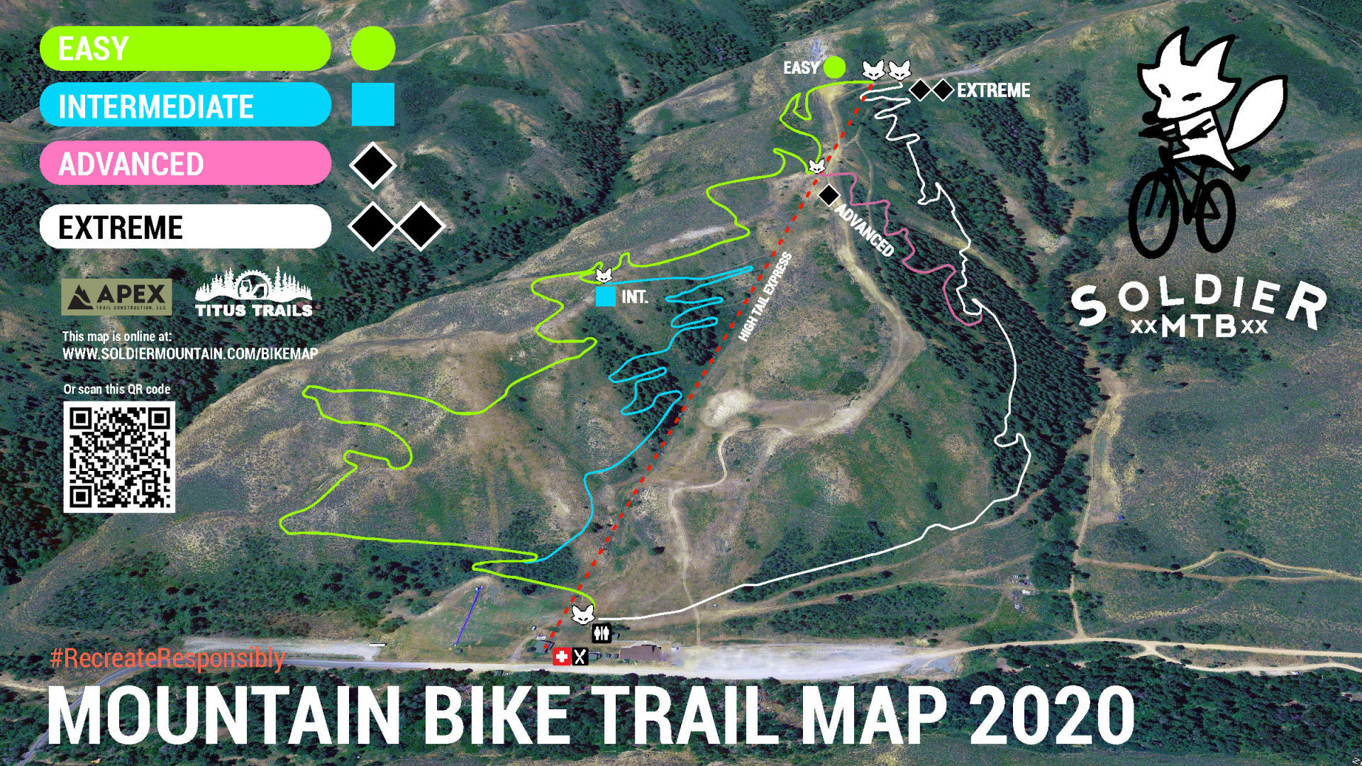 Soldier MTB trail map